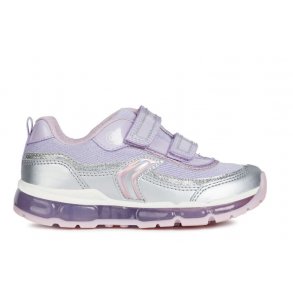 GEOX ANDROID Blinkesko J9245A Silver/Lilac