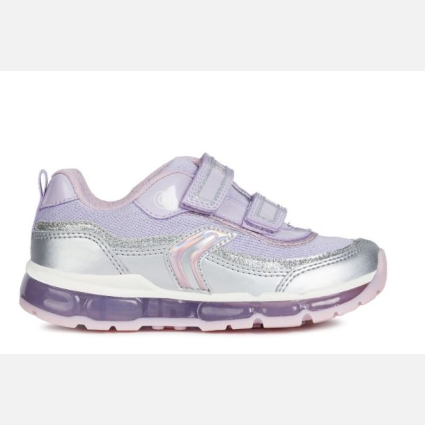 GEOX ANDROID Blinkendeschuhe J9245A Silver/Lilac