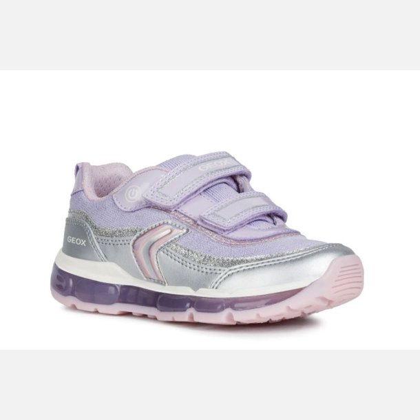 GEOX ANDROID Blinkesko J9245A Silver/Lilac