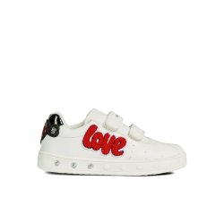GEOX SKYLIN Blinkesko J928WC White/Red