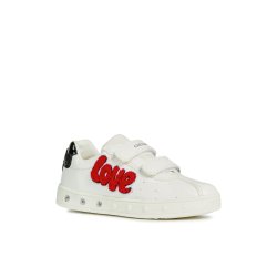 GEOX SKYLIN Blinkesko J928WC White/Red