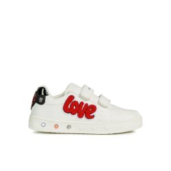 GEOX SKYLIN Blinkesko J928WC White/Red