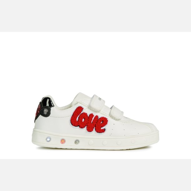 GEOX SKYLIN Blinkesko J928WC White/Red