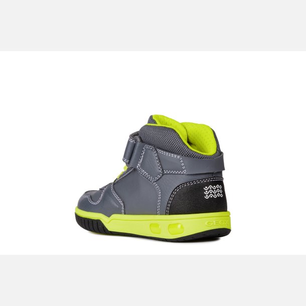 GEOX GREGG Blinkesko J8447B Grey/Lime