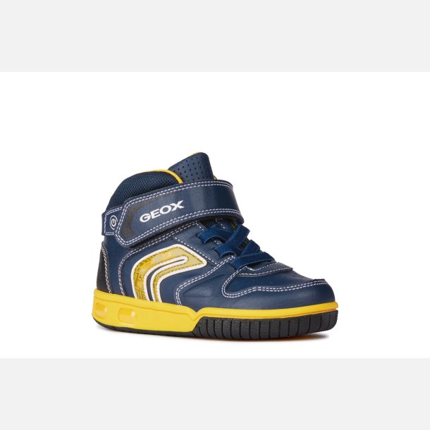 GEOX GREGG Blinkesko J8447B Navy/Yellow