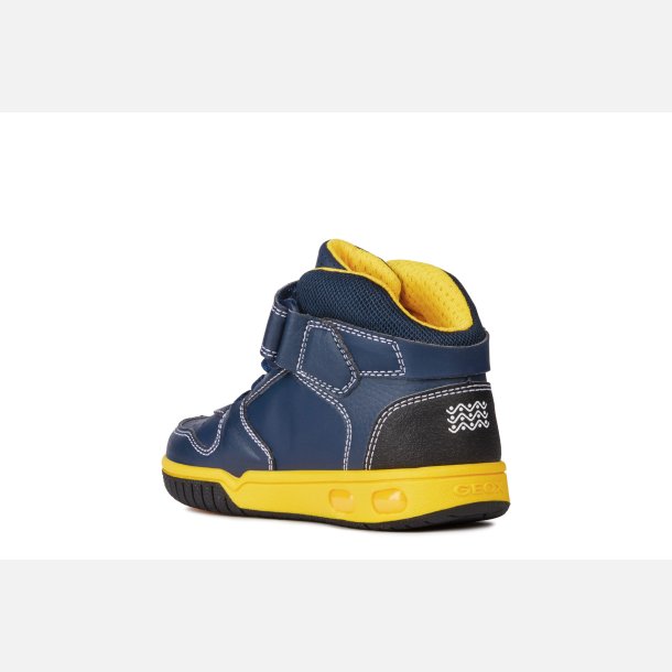 GEOX GREGG Blinkesko J8447B Navy/Yellow