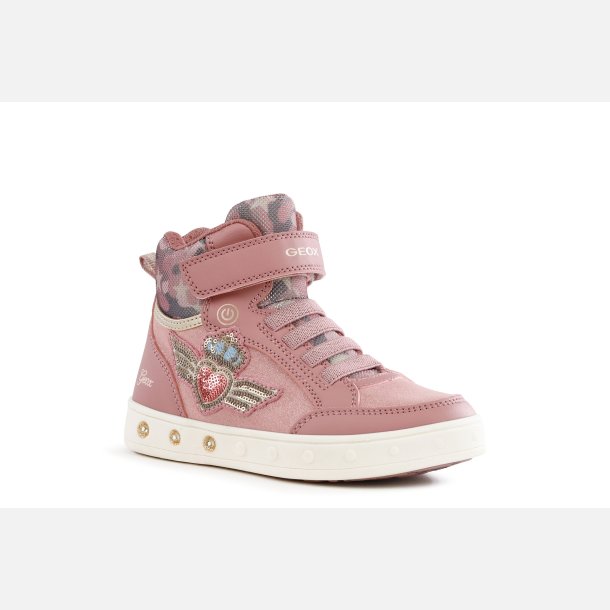 GEOX SKYLIN J168WB Blinkesko Pink