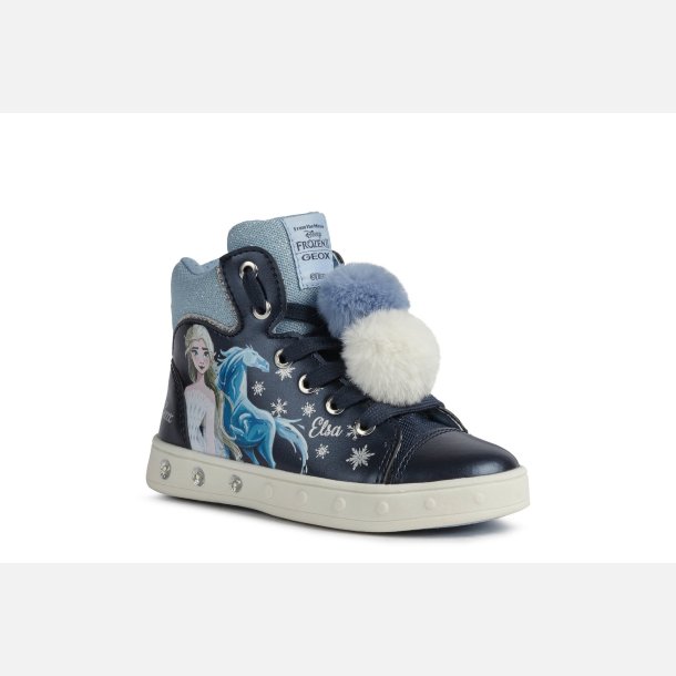 GEOX Disney Frozen ELSA SKYLIN J168WC Blinkesko Navy/Sky