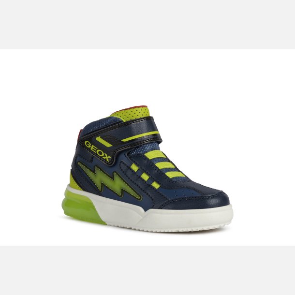 GEOX GRAYJAY J169YB Blinkesko Navy/Lime