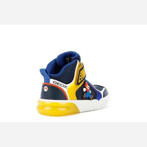 GEOX Super Mario Bros J169YD Blinkesko Royal/Yellow