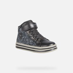GEOX PAWNEE Hightop Blinkesko J26EVA Grå Glimmer