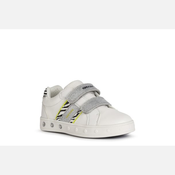 GEOX SKYLIN J158WH Blinkesko White/Fluo