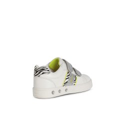 GEOX SKYLIN J158WH Blinkesko White/Fluo