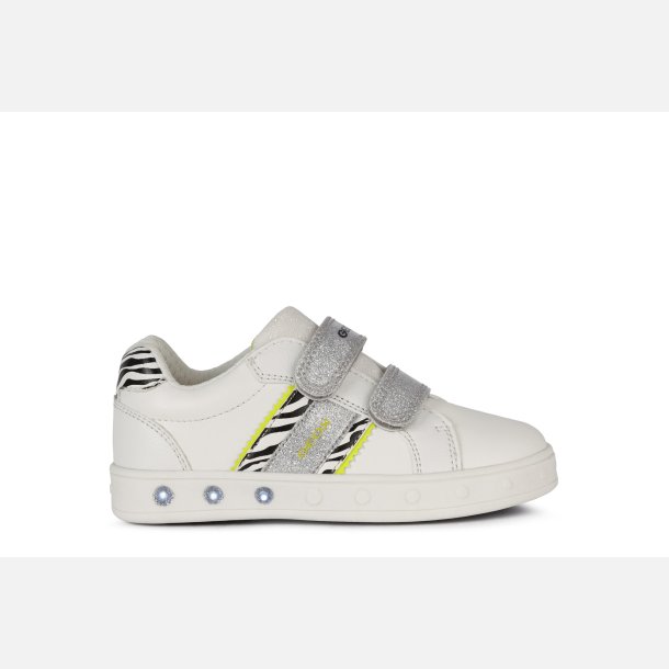 GEOX SKYLIN J158WH Blinkesko White/Fluo