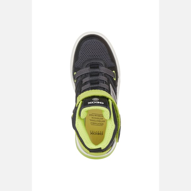 GEOX GRAYJAY J159YC Blinkesko Black/Lime
