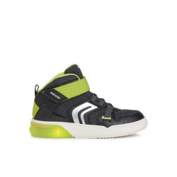 GEOX GRAYJAY J159YC Blinkesko Black/Lime