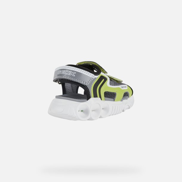 Geox Wroom Blinke Sandal J25GGA Lime/Black
