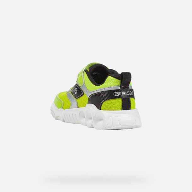 Geox Wroom J25Gab Blinkesko Lime/Black