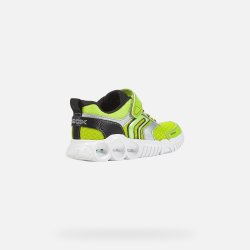 Geox Wroom J25Gab Blinkesko Lime/Black