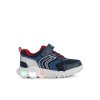 Geox Wroom J25Gab Blinkesko Navy&Red