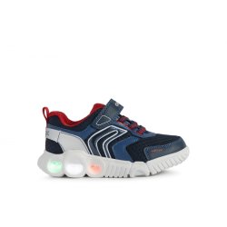 Geox Wroom J25Gab Blinkesko Navy&Red