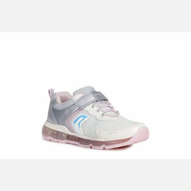 GEOX ANDROID Blinkesko J0245A Silver/White