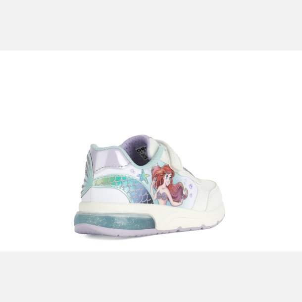 Geox Disney Princesses Ariel Blinkesko Spaceclub J358VA White/Watersea