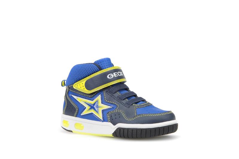 GEOX Blinke Sneakers Navy/Lime - Blinkesko Drenge -