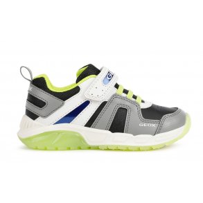 GEOX Spaziale Blinkesko j04cqa grey/lime