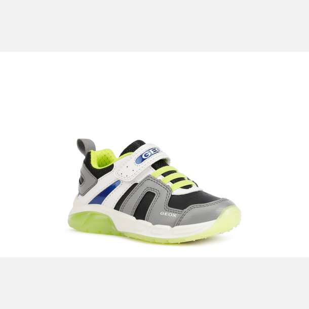GEOX Spaziale Blinkesko j04cqa grey/lime