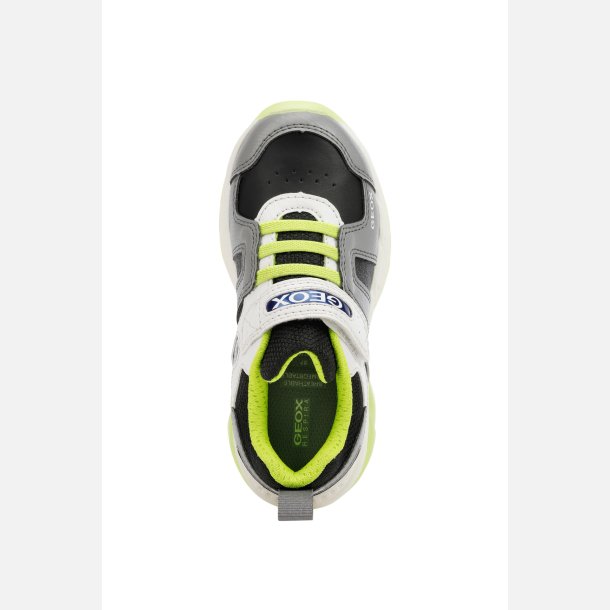 GEOX Spaziale Blinkesko j04cqa grey/lime