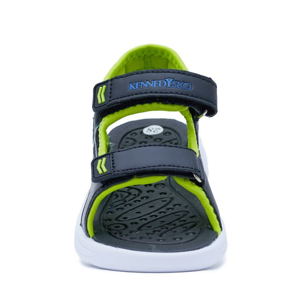 Kennedy Blinke Sandal 11061 Black/LimeGreen