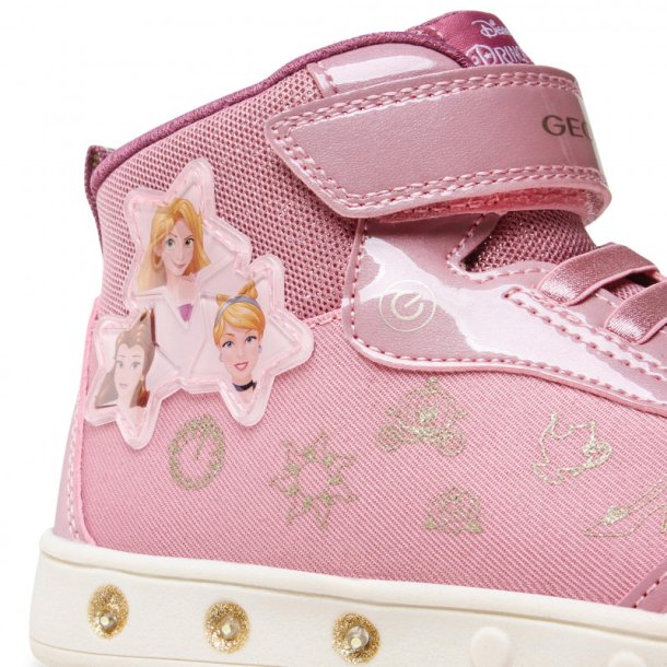 GEOX Disney Princesses Skylin J258WD Blinkesko Pink